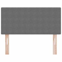 LED Hoofdbord met LED -striplichten Lichtgrijs 100 cm Stof - thumbnail