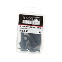 Waelbers Blackline slotbout+moer+ring M6x50 - 25 Stuk(s) - 981007.09 - thumbnail