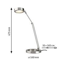 Paulmann Zed 70245 LED-bureaulamp LED LED vast ingebouwd 6.7 W IJzer - thumbnail