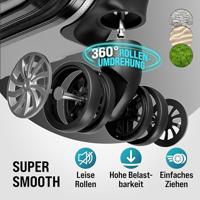 Reiskoffers Zilver 4-delig ABS met gratis accessoires - thumbnail