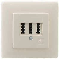 Rutenbeck AMS 1/2 NFU UP Telefoonaansluitdoos Inbouw (in muur) Wit - thumbnail