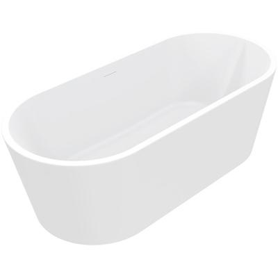 Wiesbaden Libero Vrijstaand Ligbad - 178x80cm - Acryl Mat Wit met Waste Mat Wit
