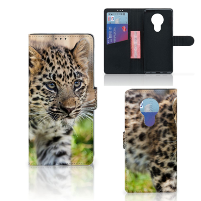 Nokia 5.3 | Telefoonhoesje | Met pasjeshouder | Baby Luipaard Nokia 5.3 | Telefoonhoesje | Met pasjeshouder | Baby Luipaard