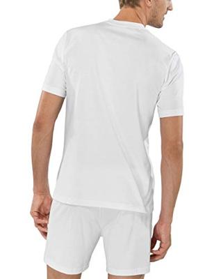 2-pack heren American T-Shirts v-hals - Wijde heren ondershirts - Stevige katoenen kwaliteit - 100% katoen wit