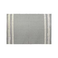 Tapijt DKD Home Decor Zwart Zig-zag Wit (120 x 180 x 0,7 cm) - thumbnail