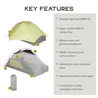 Nemo Mayfly Osmo 2P Trekkerstent Citron/Mango 2P - thumbnail
