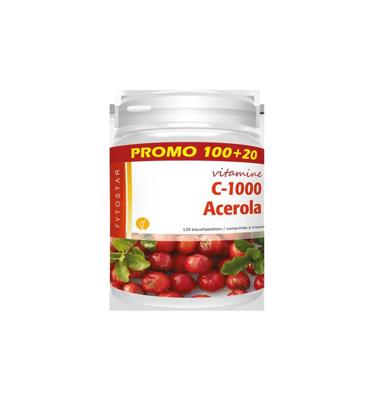 Fytostar Acerola vitamine C 1000 120 Zuigtabletten