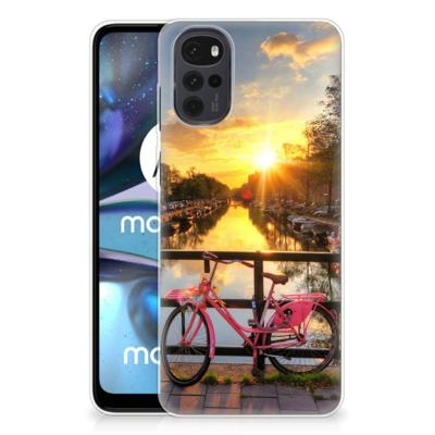 Motorola Moto G22 | Silliconen Back Cover | Amsterdamse Grachten Motorola Moto G22 | Silliconen Back Cover | Amsterdamse Grachten