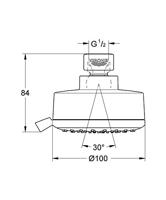 Grohe New Tempesta Cosmopolitan Hoofddouche Ø10 cm Chroom - thumbnail