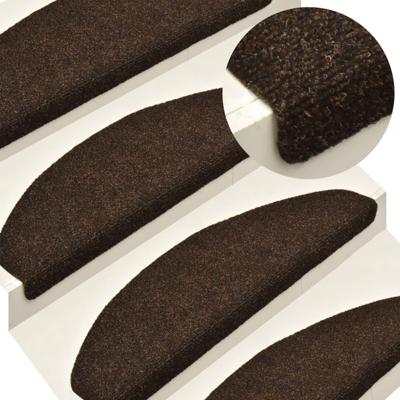 VidaXL Trapmatten zelfklevend 5 st 65x21x4 cm naaldvilt bruin