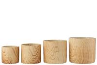 J-Line bloempot Bos - cement - beige - extra large - Ø 21.5 cm - thumbnail