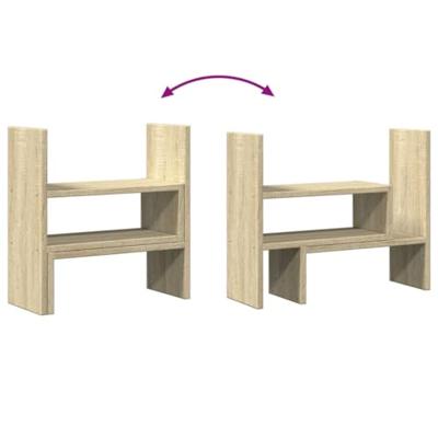 VidaXL Bureau organiser 40x17x41 cm bewerkt hout sonoma eikenkleurig