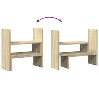 VidaXL Bureau organiser 40x17x41 cm bewerkt hout sonoma eikenkleurig - thumbnail