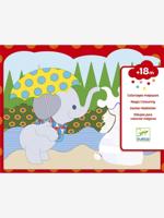 Magische verborgen kleurplaat buiten DJECO rood - thumbnail