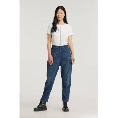 G-Star RAW C-Staq high waist tapered fit jeans van biologisch katoen blue