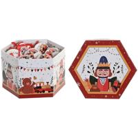 Kerstballen Home ESPRIT Wit Rood PVC Beer Notenkraker (14 Onderdelen) - thumbnail