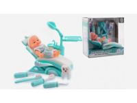 Tandarts speelset in doos met pop en stoel - thumbnail