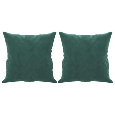 Driezitsbank met sierkussens 180 cm fluweel donkergroen