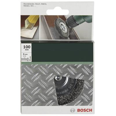 Bosch Accessories Schijfborstels voor boormachines - gegolfde draad, 100 mm diameter = 100 mm Schacht-Ø 6 mm 2609256532 1 stuk(s) - thumbnail