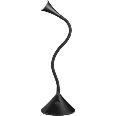 LED Bureaulamp 3W - Warm Wit 3000K - Ronde Zwarte Kunststof Lamp