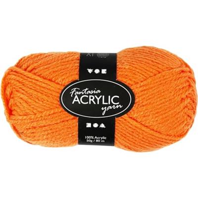 Creativ Company Acrylgaren neon - neon oranje, 50gr