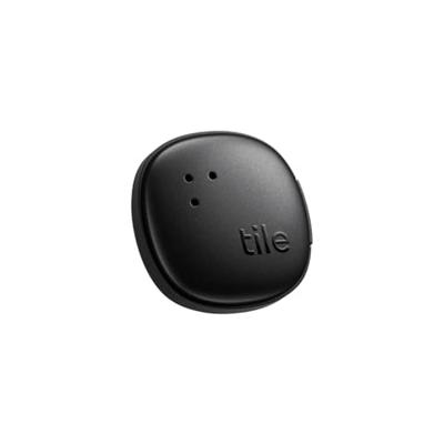 Tile by Life360 Sticker (2024) - Kleine Bluetooth-tracker, afstandsbedieningfinder en itemfinder voor fietsen, bril en meer. Zowel iOS- als Android-compatibel. Telefoonfinder. 1-pack (zwart)