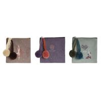 Portemonnee DKD Home Decor Bruin Groen Bordeaux Yoga (3 Stuks) - thumbnail