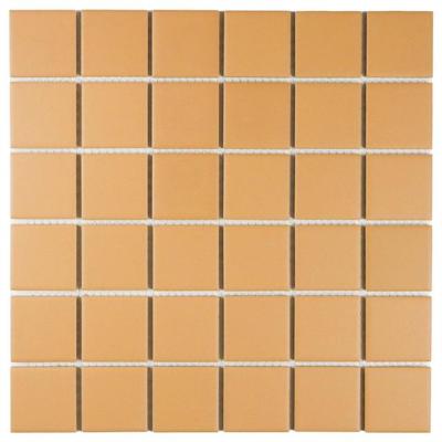 The Mosaic Factory Patterns Mozaïektegel - 4.8x4.8cm - wand en vloertegel - mat - tuscany gold SM48025