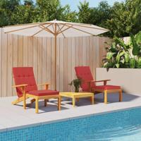 Terrasstoelkussens 2 st oxford stof rood - thumbnail