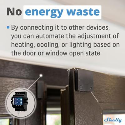 Shelly Shelly BLU Door/Window Black Deur/raamcontact Bluetooth