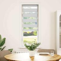 VidaXL Zebra rolgordijn 45x150 cm stofbreedte 40,9 cm polyester wit - thumbnail