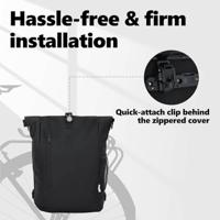 VidaXL Fietstas zwart 31 x 13 x 58 cm polyester - thumbnail