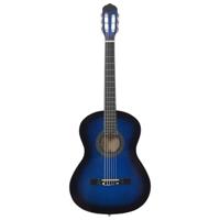VidaXL Gitaar klassiek beginner 4/4 39" lindenhout blauw - thumbnail