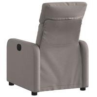 Fauteuil verstelbaar stof taupe - thumbnail