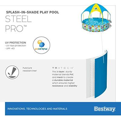 Bestway kinderzwembad steel pro uv careful bovengronds 244x51 cm