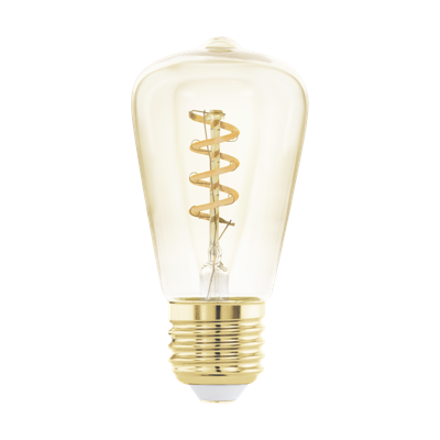Lichtbron Amber spiraal E27 ST48 145LM dimbaar
