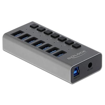 Delock 63669 Externe USB 5 Gbps hub met 7 poorten + switch