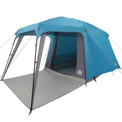 Kampeertent met verandakoepel 5-persoons waterdicht blauw Kampeertent met verandakoepel 5-persoons waterdicht blauw