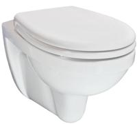 Xellanz Trevi wandcloset verkort Kiwa met Menir toiletzitting softclose en quick release glans wit 32.3484 - thumbnail