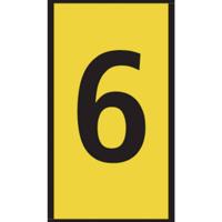 HellermannTyton WIC0-6-PA66-YE Markeerclip Opdruk 6 561-00664 - thumbnail