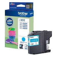 Inktcartridge Brother LC-221C blauw - thumbnail