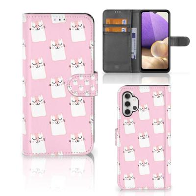 Samsung Galaxy A32 4G | Telefoonhoesje | Met pasjeshouder | Sleeping Cats Samsung Galaxy A32 4G | Telefoonhoesje | Met pasjeshouder | Sleeping Cats