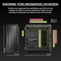 Corsair 5000T Midi-tower PC-behuizing Zwart - thumbnail