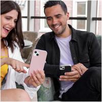 Accezz Liquid Silicone Backcover met MagSafe voor Samsung Galaxy S25 Telefoonhoesje Zwart - thumbnail