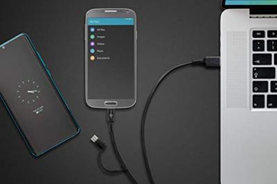 goobay Oplaad- en synchronisatie-combinatiekabel USB-A > Micro-USB / USB-C