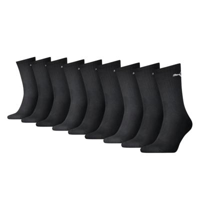 PUMA Sportsokken 9 Pack Zwart PUMA Sportsokken 9 Pack Zwart