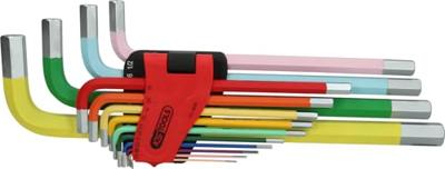 KS Tools 151.4650 Inbus Haakse schroevendraaierset 1/16 inch, 5/64 inch, 3/32 inch, 1/8 inch, 5/32 inch, 3/16 inch, 7/32 inch, 1/4 inch, 5/16 inch, 3/8 inch,