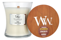 Linen Medium candle kaars WoodWick - Woodwick - thumbnail