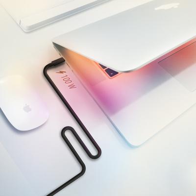 AISENS - A107-0701 - USB 3.2 Gen2X2 kabel 20 Gbps 8K @30Hz 5A 100W E-marker, type USB-C/M-USB-C/M, zwart, 0,6 m
