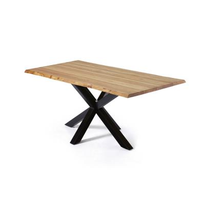 Kave Home Eettafel 'Argo' Zwart/Eiken, 160 x 90cm Kave Home Eettafel 'Argo' Zwart/Eiken, 160 x 90cm
